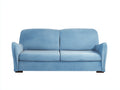 Canapé 2 places-tissu-162x86x84 cm-bleu clair-moderne