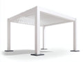 Pergolas et tonnelles - Métal - 360x300x255 cm - Blanc - Moderne